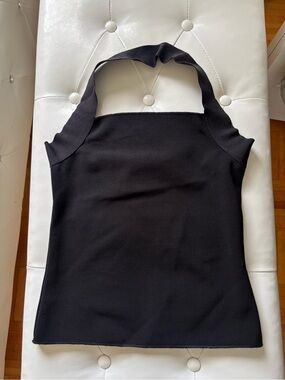 Zara Black Halter Knit Camisole